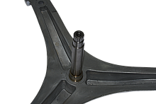 Крестовина барабана стиральной машины Атлант, лучи 23,7 см, вал 12,3 см, d - 20 мм, крепление под болт, код 730136201500, нержавейка