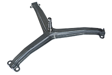 Крестовина барабана стиральной машины Indesit, лучи 23,3 см, вал 6,5 см, d-17 мм, крепление под болт, под баки  118020, 293409, нержавейка