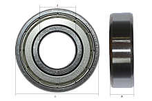 Подшипник 203 ZZ, AITON