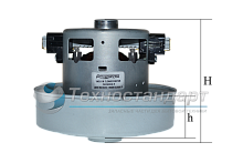Мотор пылесоса Samsung, 1600 W, H=117 мм, h=35  мм, D=139 мм, d=84 мм