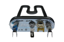 Тэн 1300W, прямой, с датчиком, L=160 мм, l=20 мм, резинка с "юбкой", сдвоенные клеммы, Thermowatt, Kawai, Irca для Candy, код 41034901, 41042459