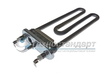 Тэн 1600W, прямой, с отверстием под датчик, L=175 мм, l=18 мм,  резинка ровная, для LG, Thermowatt, Kawai