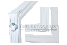 Уплотнитель двери холодильника Stinol, Indesit, Ariston, 1130 х 570 мм, под планку, код 854018