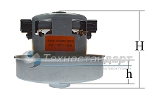 Мотор пылесоса Samsung, 1400 W, H=112-115 мм, h=34 мм, D=135 мм, d=83 мм, с выступом