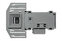 УБЛ Bosch, 3 контакта, белое, короткое,  код 610147, нет прорези возле окна крючка