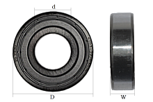 Подшипник 203 ZZ, SKF, прозрачная упаковка