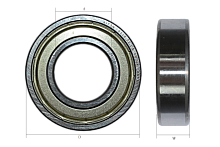 Подшипник 205 ZZ, AITON