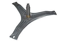 Крестовина барабана стиральной машины Bosch, лучи 235 мм, вал 120 мм, d-30 мм, крепление под болт, код 00684101. Малая посадка.