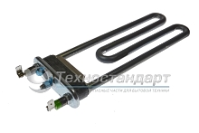 Тэн 1700W, прямой, с отверстием под датчик, L=190 мм, l=14 мм, резинка ровная, для Indesit, код 086357, 081780, Thermowatt
