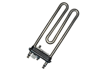 Тэн 1600W, прямой, с датчиком, L=175 мм, l=9 мм, резинка с "юбкой", для LG, код AEG33121513, замена AEG73309902, OEM