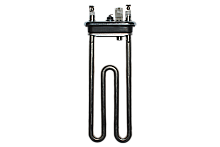 Тэн 1450W, прямой, с датчиком, L=185 мм, l=11 мм, резинка с "юбкой", Beko, код 2882602600, замена 26863402500, 2882602500,2863402600