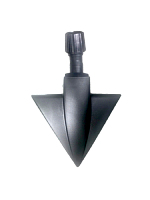Щетка пылесоса под трубу, универсальная, d=32-35 мм, цанговый зажим, треугольная, с щетиной