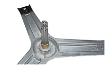 Крестовина барабана стиральной машины Beko, лучи 227 мм, вал 114 мм, d-20 мм, крепление под болт, код 2804500100, 2804500100, Италия