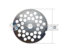 Решетка мясорубки Ротор, отверстия 5 мм, D=54 мм