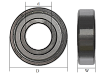 Подшипник 204 ZZ, SKF, прозрачная упаковка