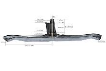 Крестовина барабана стиральной машины Bosch Siemens, серия MAXX, высота вала 80мм,  (для барабанов Bosch 00479100), 301243, втулка из нержавйки