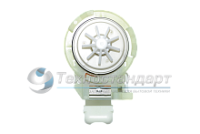 Помпа на 3 длинных защелках (по радиусу), выводы назад, раздельно, Copreci, для полноразмерных ПММ Bosch