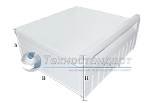 Ящик холодильника Ariston, Indesit, Stinol, большой, верхний, средний, код 857024