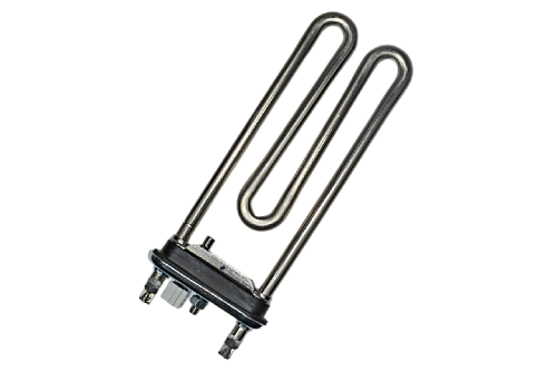 Тэн 1600W, прямой, с датчиком, L=175 мм, l=9 мм, резинка с "юбкой", для LG, код AEG33121513, замена AEG73309902, OEM