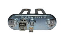 Тэн 1450W, прямой, с датчиком, L=185 мм, l=11 мм, резинка с "юбкой", Beko, код 2882602600, замена 26863402500, 2882602500,2863402600