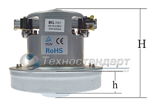 Мотор пылесоса LG, 2200 W, H=121-124 мм, h=27 мм, D=135 мм, d=83 мм