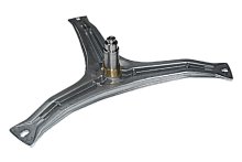 Крестовина барабана стиральной машины Bosch, лучи 240 мм, вал 79 мм, d-30 мм, крепление под болт, код 00473774, латунная втулка