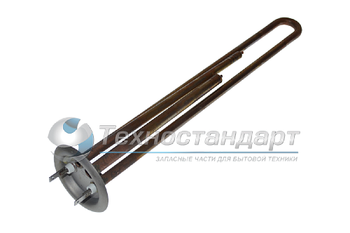 Тэн для водонагревателя, для Thermex, 1300W,  медь, резьба под анод М4, L=310 мм, фланец 64 мм