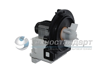 Помпа на 3 винтах, универсальная, выводы  назад, вместе, для Indesit, Ariston (тип Plaset), Leili