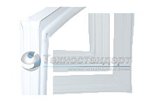 Уплотнитель двери Атлант-Минск, для холодильной камеры, к холодильникам МХМ-1705, 1716, 1717, 555 х 950 мм, в паз, код 769748901508,  331603301006